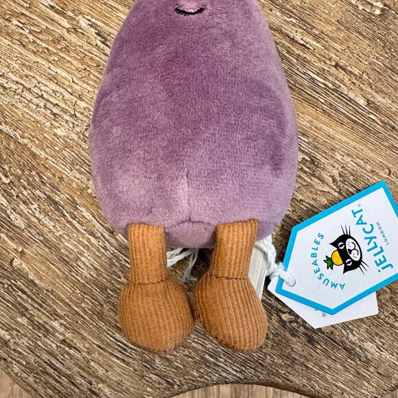 Jellycat Eggplant Bag Charm Jellycat Charm Bag Flair Gift FAST SHIP NEW - Picture 4 of 8